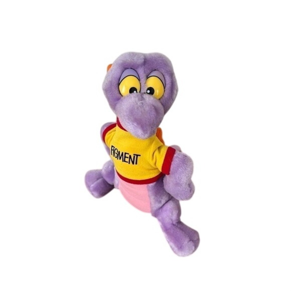 Vintage FIGMENT Plush 10" Purple Dragon Walt Disney World Disneyland Parks